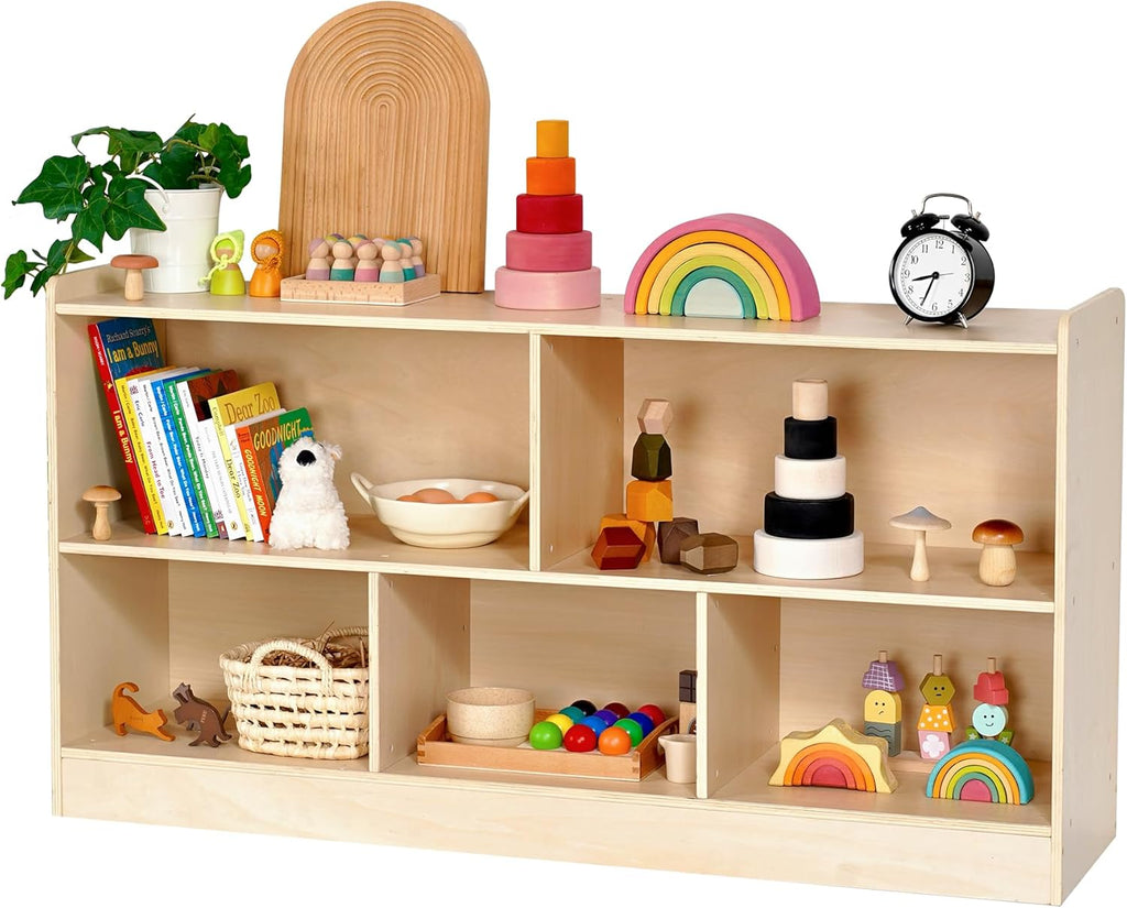 Tiny Sprouts Wooden Montessori Toy Shelf