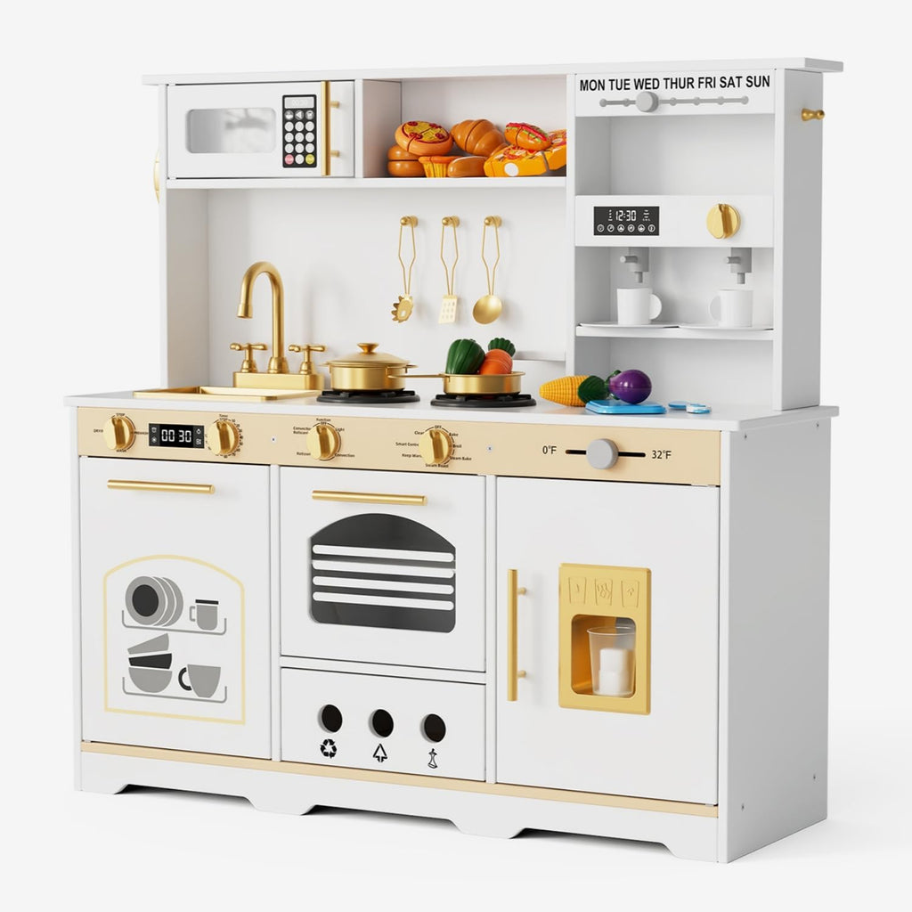 Tiny Sprouts Wooden Play Kitchen Set